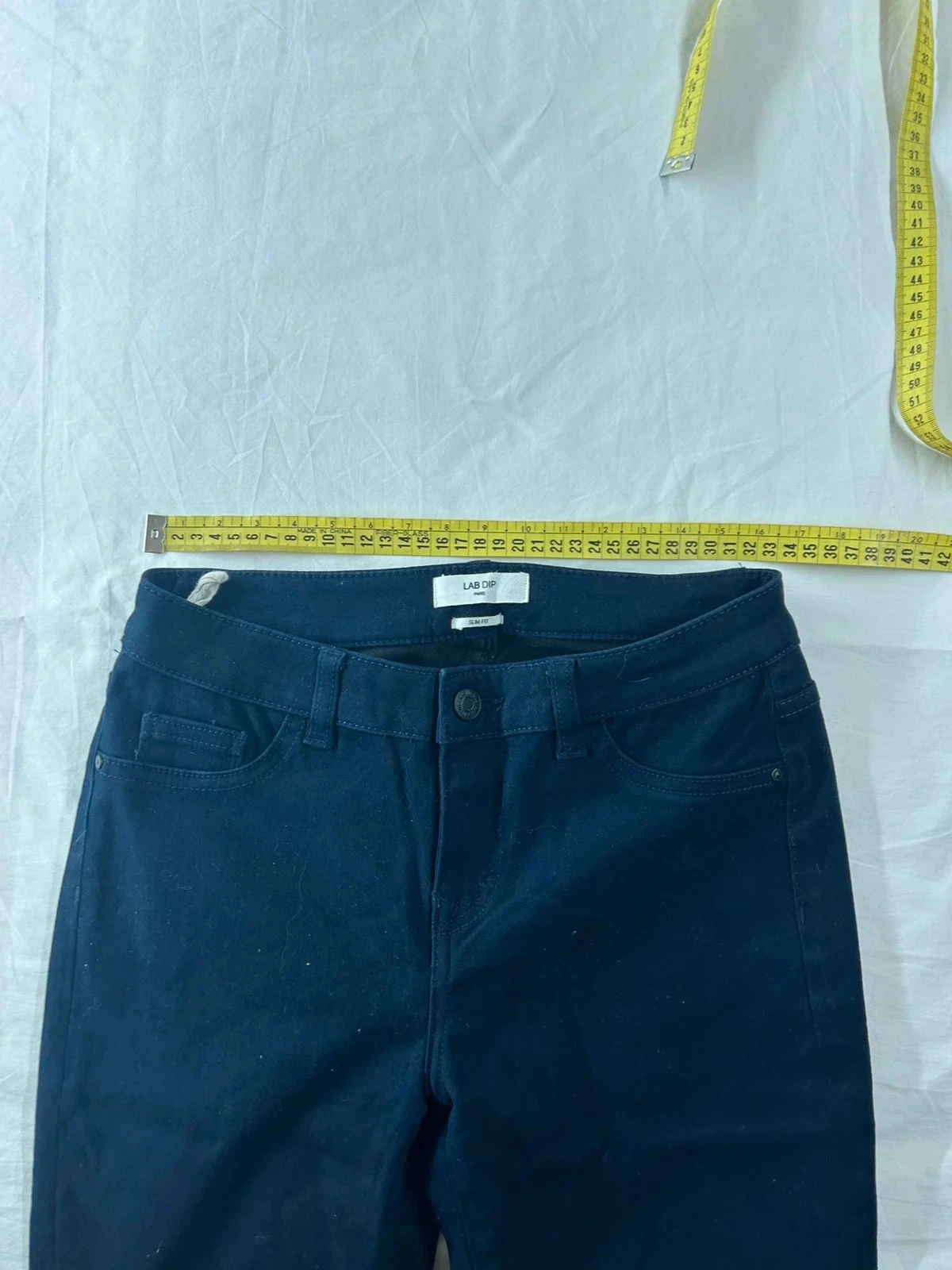 Calça jeans azul marinho lab dip paris slim fit – photo 5